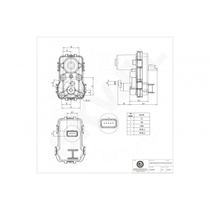 Actuateur de Turbo Wastegate Pour Land Rover Discovery Sport LR022358 LR038309