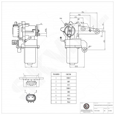Actuateur de Turbo Wastegate Pour Toyota Land Cruiser 200 Lexus LX 1720151020
