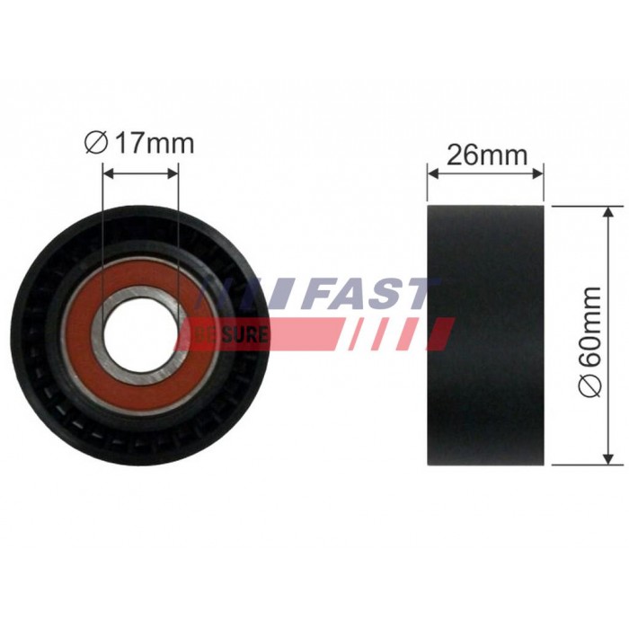 Galet Tendeur Courroie d'Accessoire Pour Peugeot Fiat Citroën 1611424880 5751F3