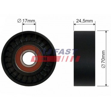 Galet Tendeur Courroie d'Accessoire Pour Peugeot Fiat Ford Citroën 1611424380