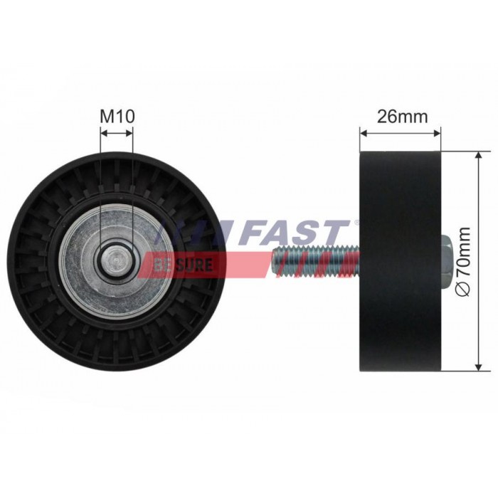 Galet enrouleur de Courroie d'Accessoire Pour Opel Fiat 500 Alfa Romeo Suzuki