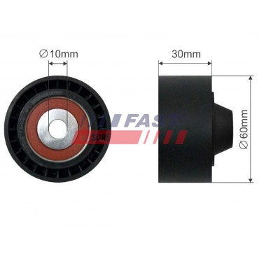 Galet enrouleur de Courroie d'Accessoire Pour Peugeot Opel Fiat Nissan 3641685