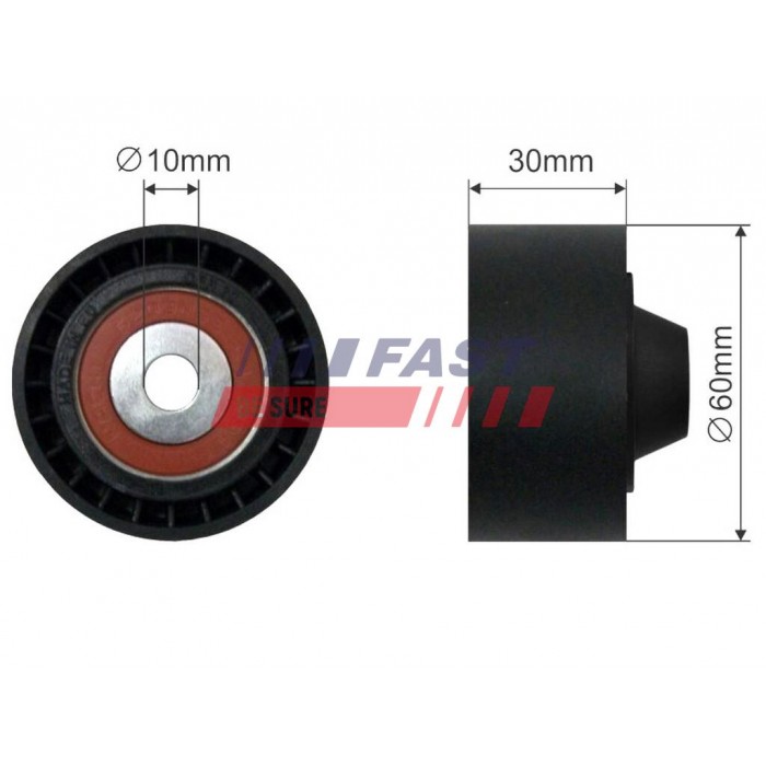 Galet enrouleur de Courroie d'Accessoire Pour Peugeot Opel Fiat Nissan 3641685