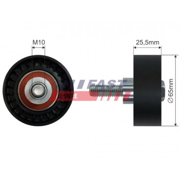 Galet enrouleur de Courroie d'Accessoire Pour Fiat Bravo II Stilo 60671789