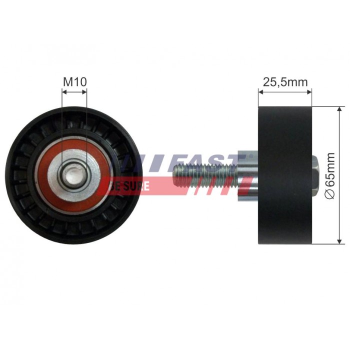 Galet enrouleur de Courroie d'Accessoire Pour Fiat Bravo II Stilo 60671789