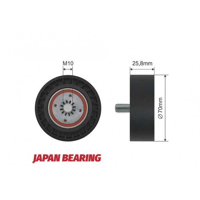 Galet enrouleur de Courroie d'Accessoire Pour Ssangyong Rodius 6712001110