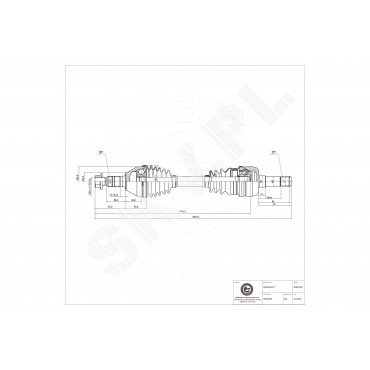 Cardan Arbre de Transmission Avant Droit Pour Opel Cadillac Saab Vauxhall 374893
