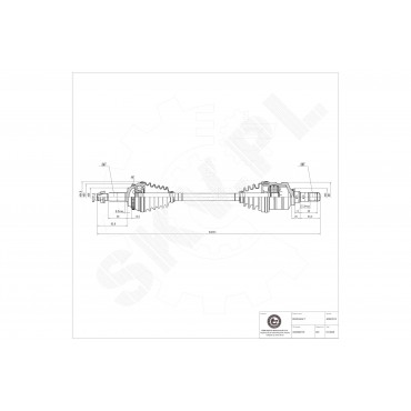 Cardan Arbre de Transmission Avant Gauche Pour Toyota Avensis Corolla 4342005241