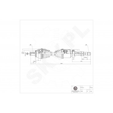 Cardan Arbre de Transmission Avant Droit Pour Ford Galaxy Mondeo IV 1667811