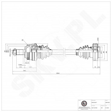 Cardan Arbre de Transmission Arrière Gauche Pour BMW Série 3 E36 33217529905