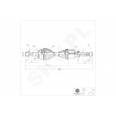 Cardan Arbre de Transmission Avant Droit Pour Peugeot Fiat Citroën 1349787080