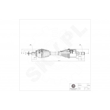 Cardan Arbre de Transmission Avant Gauche Pour Ford Galaxy Mondeo IV S-Max Volvo