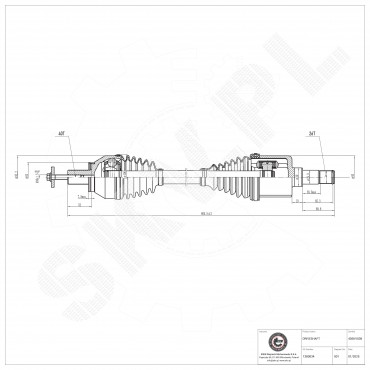 Cardan Arbre de Transmission Avant Gauche Pour Ford Galaxy Mondeo IV S-Max Volvo