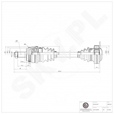 Cardan Arbre de Transmission Arrière Gauche Pour BMW Série 1 E81 33217533445