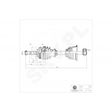 Cardan Arbre de Transmission Avant Gauche Pour Renault Clio II III Kangoo Nissan