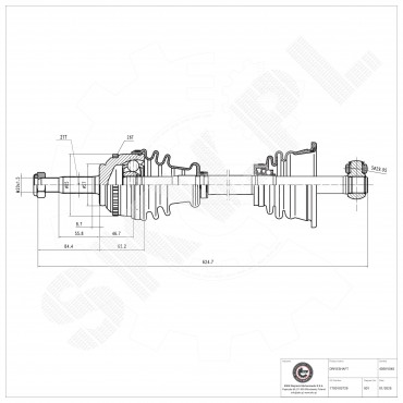Cardan Arbre de Transmission Avant Gauche Pour Renault Clio II III Kangoo Nissan