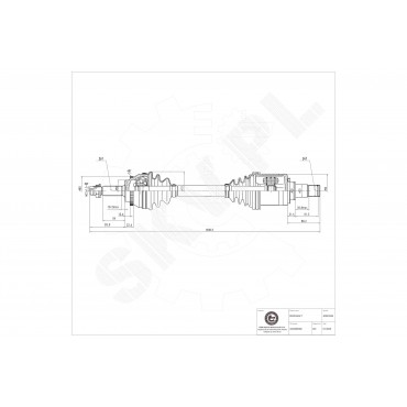 Cardan Arbre de Transmission Avant Gauche Pour Toyota Avensis Corolla 4342005380