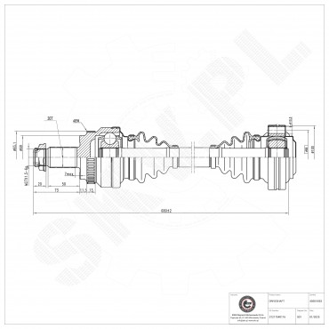 Cardan Arbre de Transmission Arrière Droit Pour BMW X3 E83 31217540116