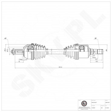 Cardan Arbre de Transmission Avant Gauche Pour Ford Galaxy Mondeo IV S-Max Volvo