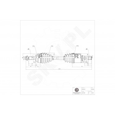 Cardan Arbre de Transmission Avant Gauche Pour Mazda 3 5 GG2825600R0G GG3125600