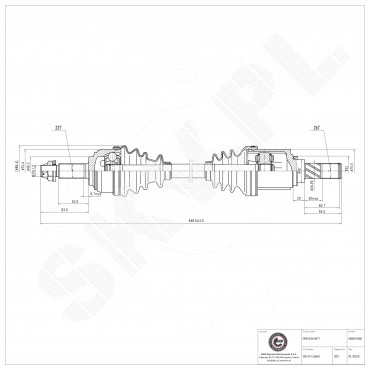 Cardan Arbre de Transmission Avant Gauche Pour Nissan Micra C+C III 391011U600