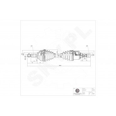 Cardan Arbre de Transmission Avant Gauche Pour Renault Opel Nissan Vauxhall