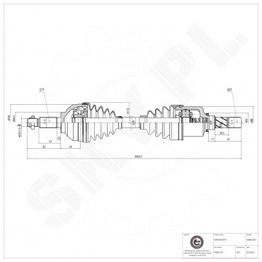 Cardan Arbre de Transmission Avant Gauche Pour Renault Opel Nissan Vauxhall