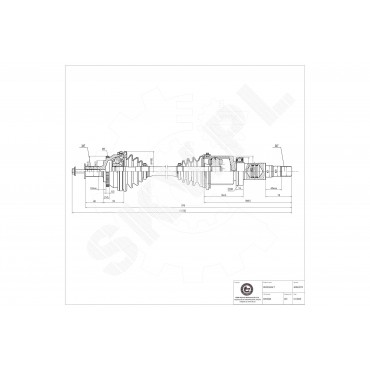 Cardan Arbre de Transmission Avant Droit Pour Volvo S60 I V70 II 8602575 8602581