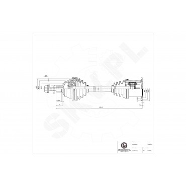 Cardan Arbre de Transmission Avant Gauche Pour Audi A6 4F0407271J 4F0407451X