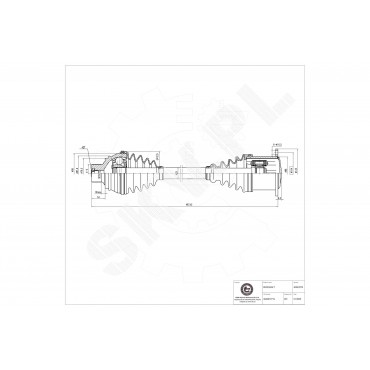 Cardan Arbre de Transmission Avant Pour Audi A6 A7 A8 Q5 4G0407271G