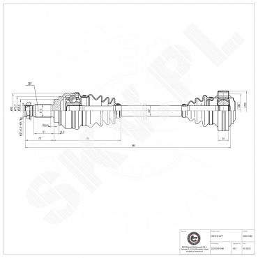 Cardan Arbre de Transmission Arrière Droit Pour BMW Série 1 E81 33207604592