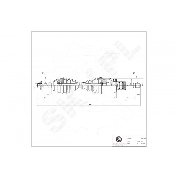 Cardan Arbre de Transmission Avant Droit Pour Ford B-Max Fiesta V VI Fusion 2