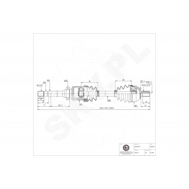 Cardan Arbre de Transmission Avant Droit Pour Ford Galaxy Mondeo IV 1752115