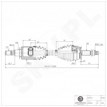 Cardan Arbre de Transmission Avant Pour Nissan NP300 Pathfinder III 391005X20A