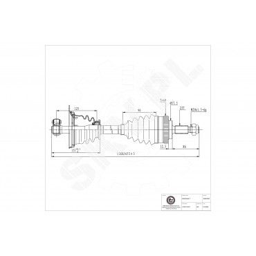 Cardan Arbre de Transmission Avant Gauche Pour Renault Megane I 7701352472