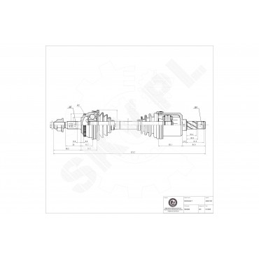 Cardan Arbre de Transmission Avant Gauche Pour Volvo 850 C70 I S70 V70 8601100
