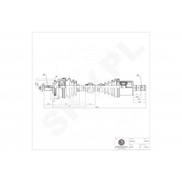 Cardan Arbre de Transmission Avant Gauche Pour Volvo S60 I V70 II 8601853
