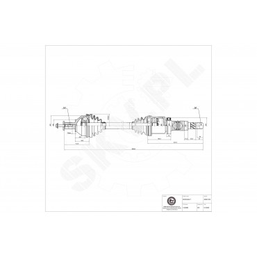 Cardan Arbre de Transmission Avant Droit Pour Ford Focus II Volvo C30 C70 II S40
