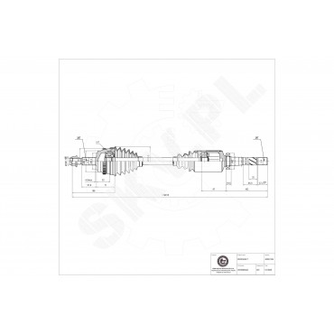 Cardan Arbre de Transmission Avant Droit Pour Renault Opel Nissan Vauxhall