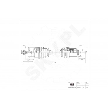 Cardan Arbre de Transmission Avant Gauche Pour Honda Accord VII 44306SEAN50