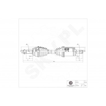 Cardan Arbre de Transmission Avant Gauche Pour BMW X5 E70 F15 F85 31607607937