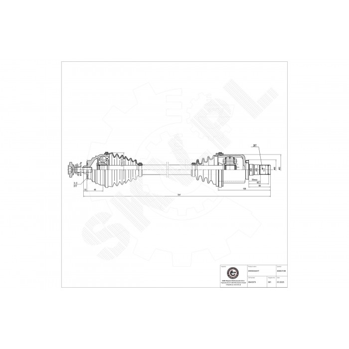Cardan Arbre de Transmission Avant Gauche Pour BMW Série 2 F45 F46 X1 F48 Mini