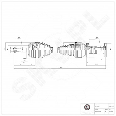 Cardan Arbre de Transmission Avant Droit Pour VW California T5 Camper 7E0407272P