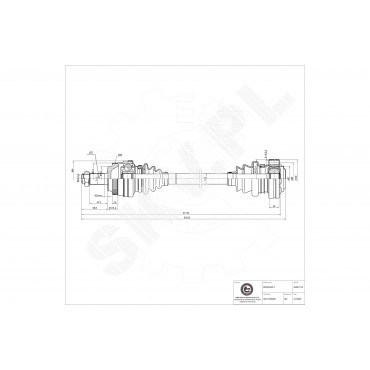 Cardan Arbre de Transmission Arrière Pour BMW Série 3 E36 Z3 33211226905