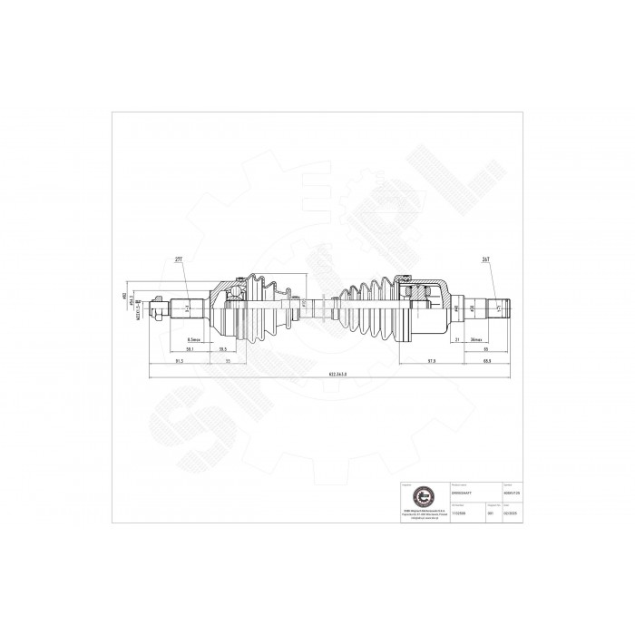 Cardan Arbre de Transmission Avant Gauche Pour Ford Focus Mondeo I II III Jaguar