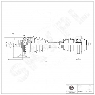 Cardan Arbre de Transmission Avant Pour Mercedes-Benz Classe V Vito 6383342334