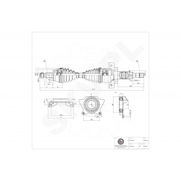 Cardan Arbre de Transmission Avant Droit Pour Mercedes-Benz Classe A 1693606872