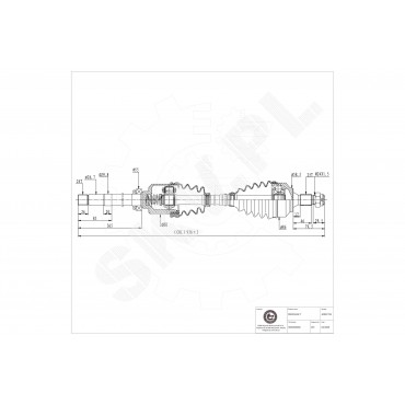 Cardan Arbre de Transmission Avant Droit Pour Peugeot Partner Citroën Berlingo