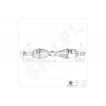 Cardan Arbre de Transmission Avant Gauche Pour Dodge Caliber Jeep Compass