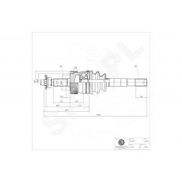 Cardan Arbre de Transmission Avant Gauche Pour Jeep Cherokee Grand I 4713189